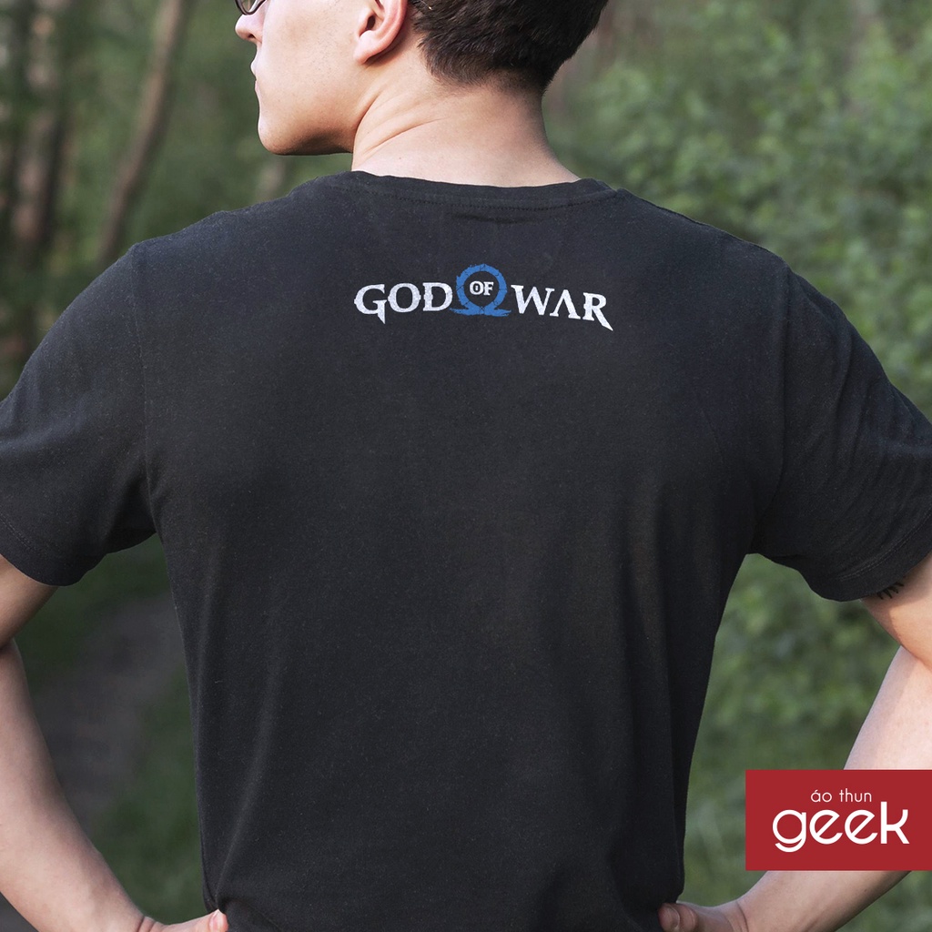 Áo thun hình God of War - Ragnarok 02, vải 100% Cotton dày, siêu mịn.