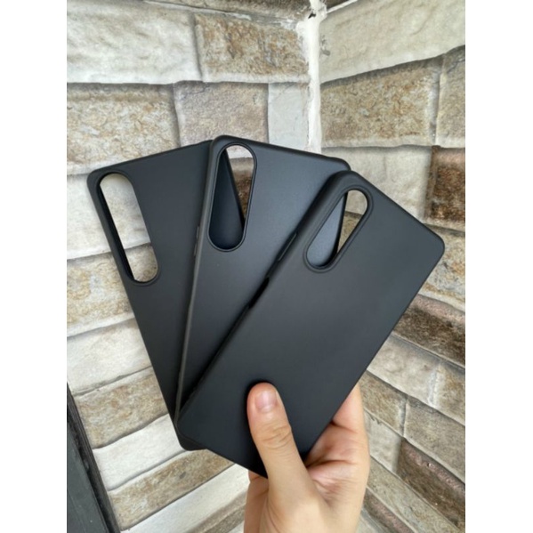 Ốp lưng silicon màu đen sony Xperia 1 IV,Xperia 5 IV,xperia 10 IV
