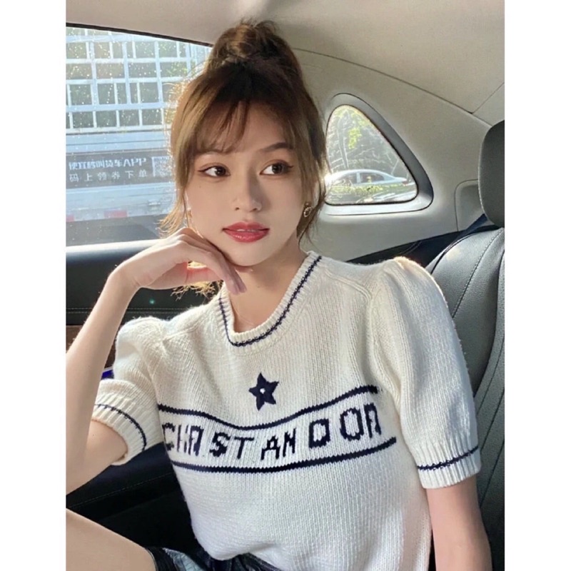Áo len Dior ngắn tay