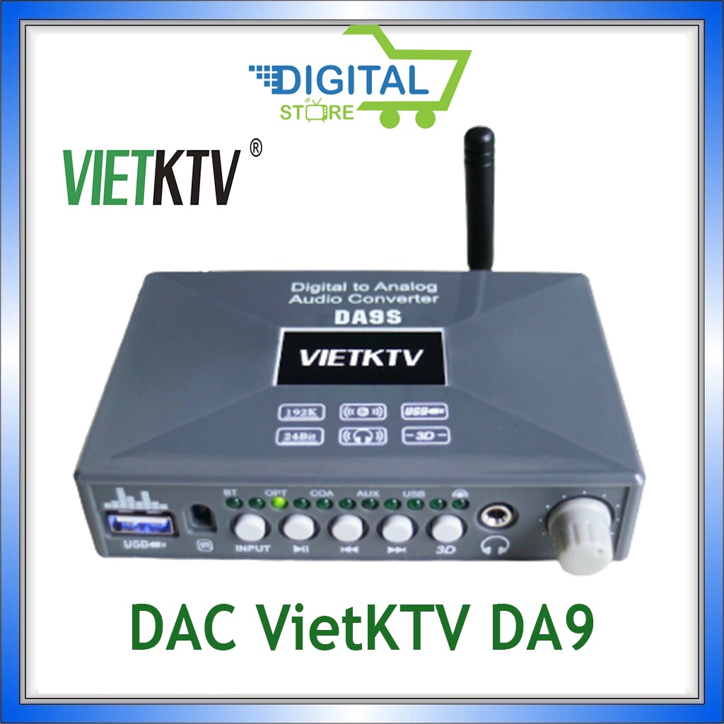 VIETKTV DA9S - DAC giải mã âm thanh optical TỐT NHẤT 2022, Bộ chuyển quang cao cấp