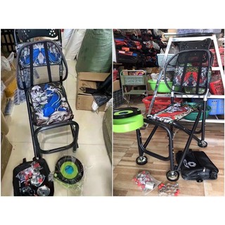 Ghế Câu Đài ghế câu cá địa hình full phụ kiện-Họa tiết Cá chép tuyệt đẹp - sale