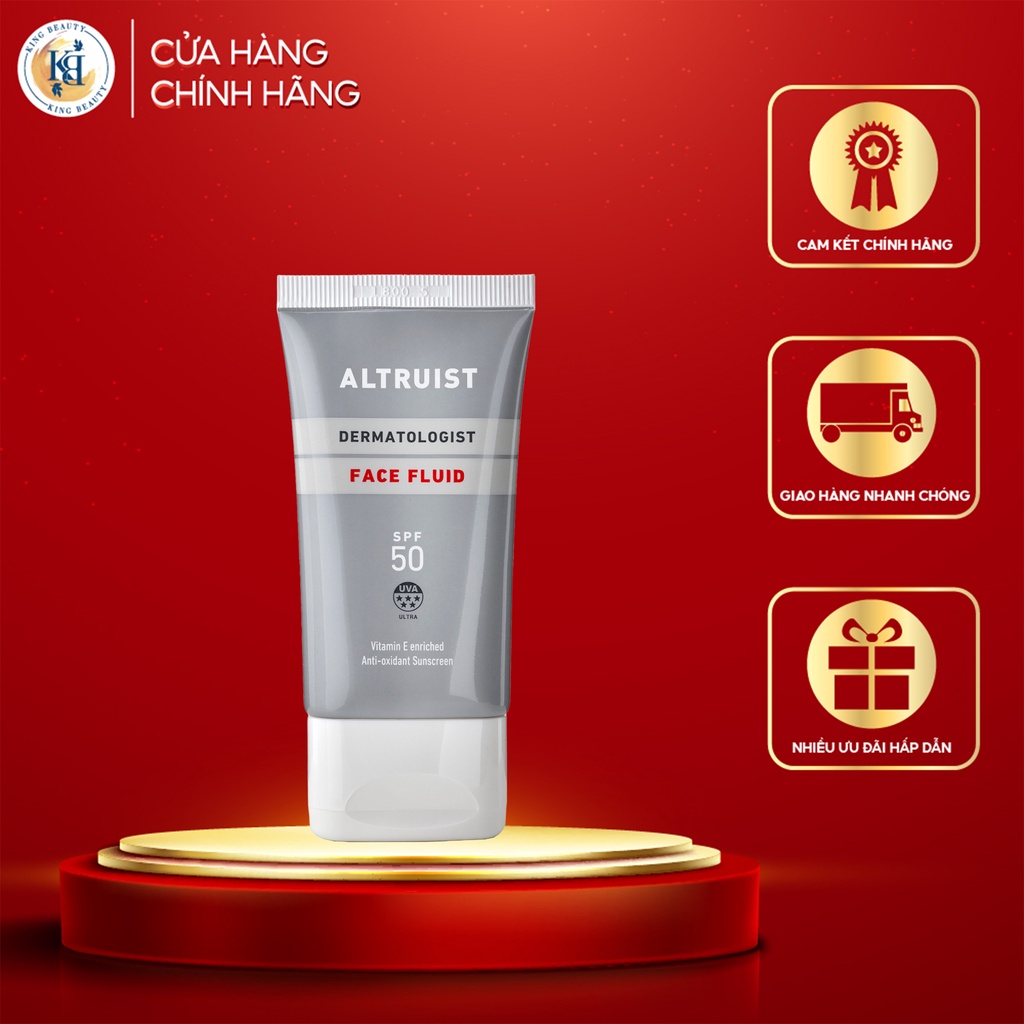 Kem Chống Nắng Cấp Ẩm, Dưỡng Da Sáng Mịn Altruist Dermatologist Face Fluid SPF50 50ml