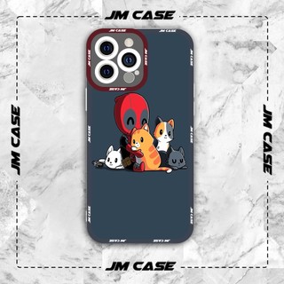 Ốp lưng iphone samsung xiaomi oppo cạnh vuông JMCase Deadlpool Marvel Comics Chibi Cute