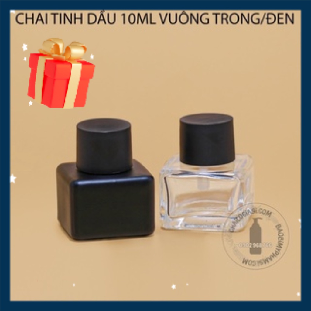 2 CHAI TINH DẦU 10ML VUÔNG