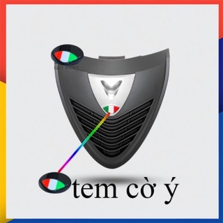 Tem Cờ ý Dán Mặt Nạ Xe Máy [3M phản quang]