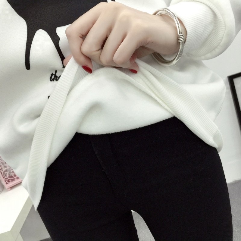 Áo Sweater Tay Dài Dáng Rộng In Họa Tiết Xinh Xắn Dễ Phối Đồ Cho Nữ