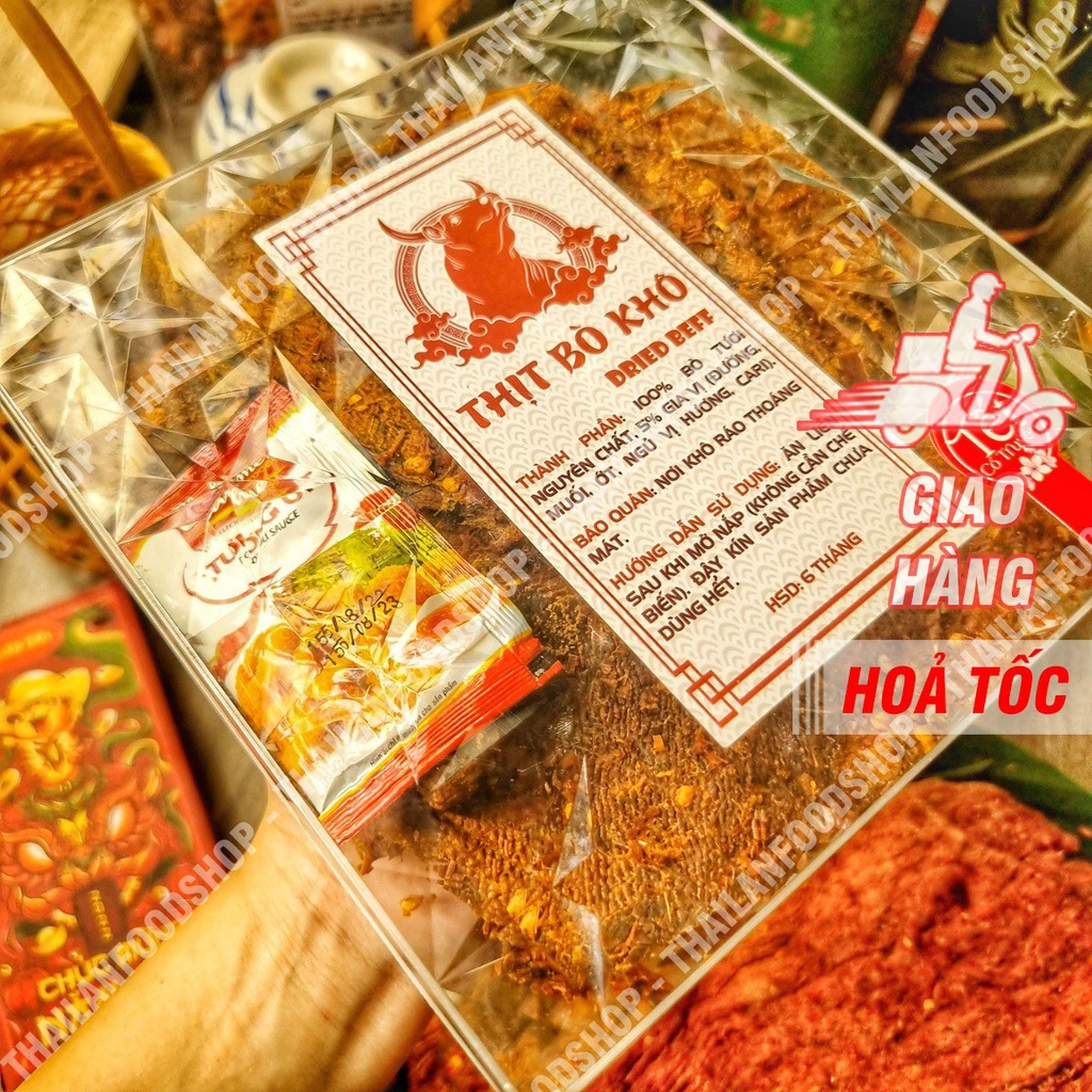 Hộp Vuông Khô Bò Miếng Mềm (Hộp Vuông Kim Cương) - Hộp 500Gr