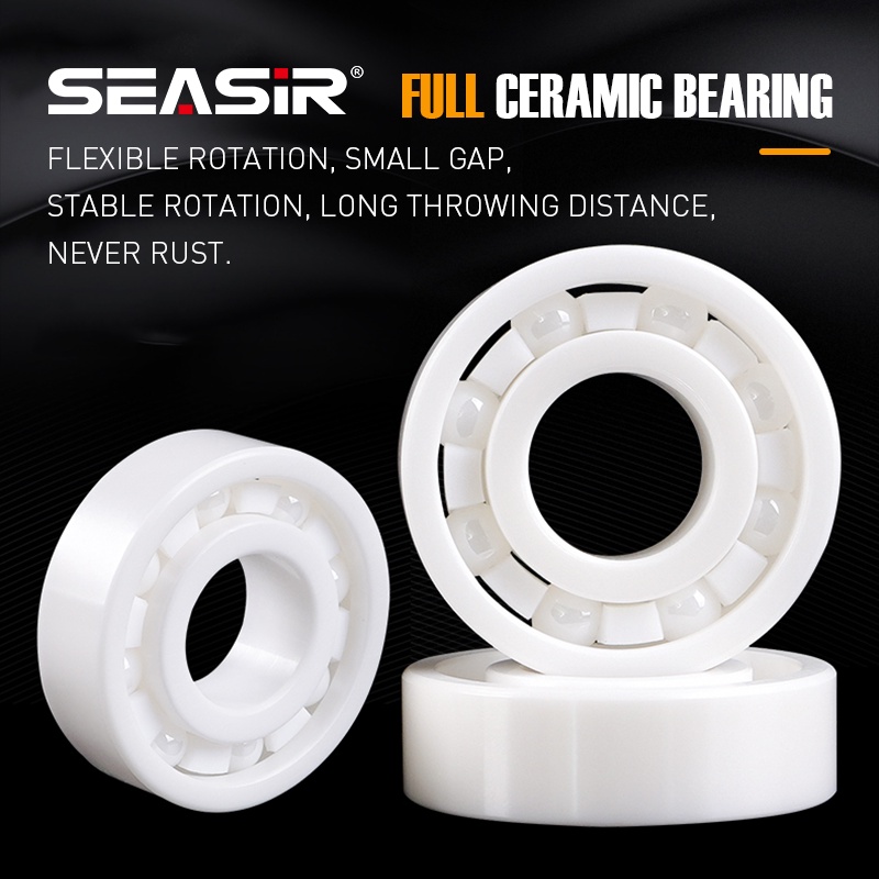 SEASIR Máy Câu Cá Máy Câu Mồi Máy Câu Spinnin Vòng Bi Gốm Lai Vòng Bi Chất Lượng Cao Hoàn Toàn Bằng Gốm 3*10*4Mm 5*10*4Mm