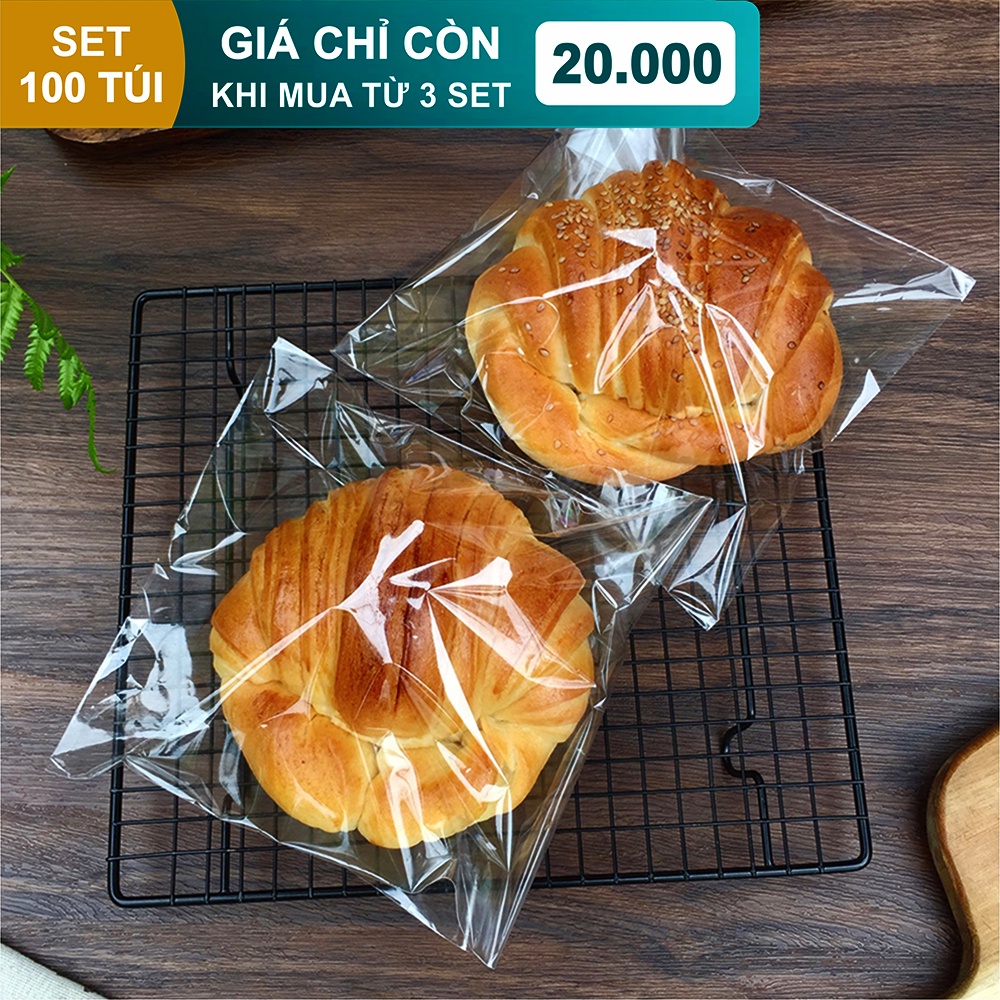 Túi OPP Dán Keo - Set 100 Túi - Size 14x21, 15x23, 16x23, 17x23, 18x23 [Gold Pack Viet Nam]