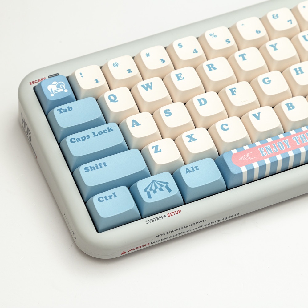 140 Phím Circus Keycaps XDA Profile Anime dễ thương PBT Dye Sub Bàn phím cơ MAC Keycap