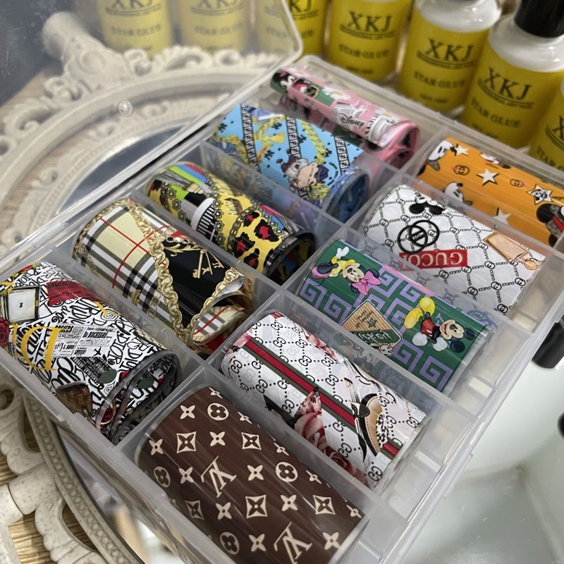 Foil dán móng hoạ tiết Mickey Thiên Di Nail