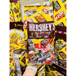 Kẹo Socola Hershey’s Miniatures 1.58kg size to 180 viên của Mỹ