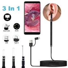 Bộ Dụng Cụ Nội Soi Y Tế Làm Sạch Tai / Mũi / Lỗ Tai Hỗ Trợ Android PC
