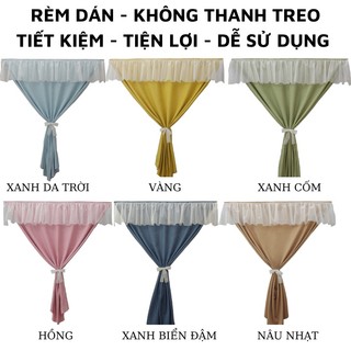 Rèm Cửa Dán Tường 1 lớp 2 Lớp, Rèm Cửa Sổ Chống Nắng Trang Trí Nhà Cửa che cửa sổ cửa chính Phòng Ngủ Phòng Khách REMODE