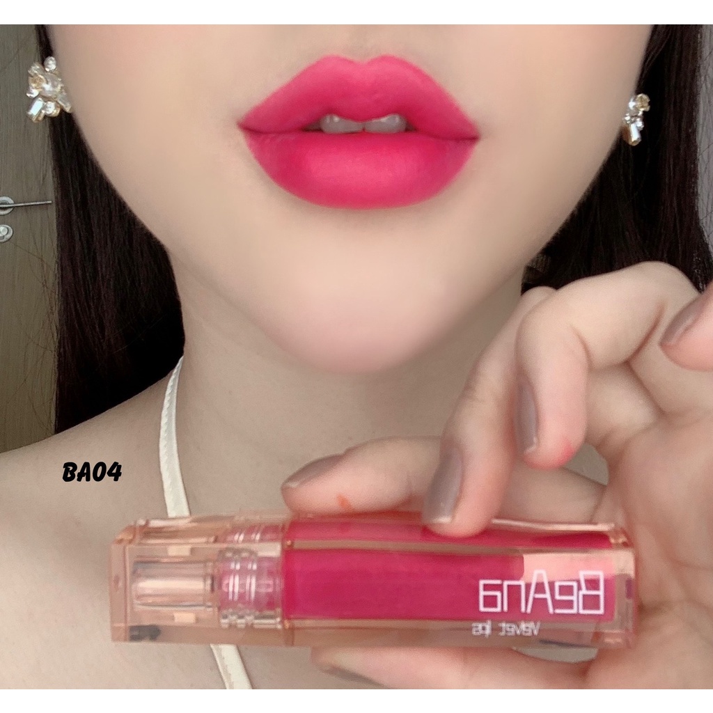 Son BeAna Cao Cấp - Son Kem Siêu Lì Không Chì Mềm Môi Công Nghệ Mới Nhất- Son B.A Ver4