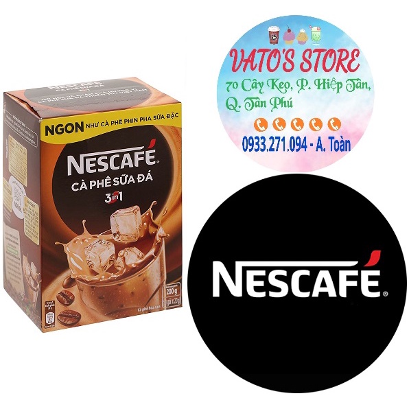 Combo 5 hộp Cà phê hòa tan NESCAFÉ cà phê sữa đá (Hộp 10 gói x 24g) / Cafe hòa tan NESCAFE cà phê sữa đá 240g