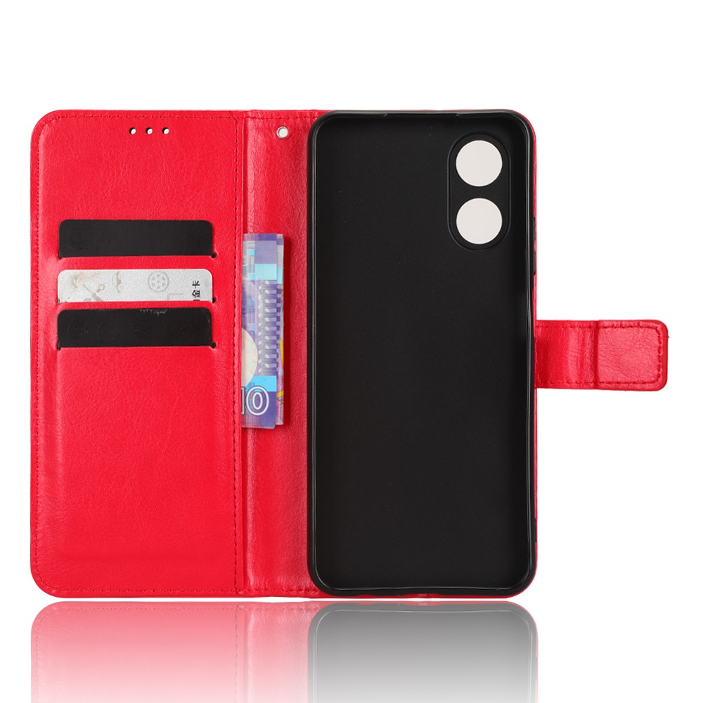 Ốp Điện Thoại Da PU Kiểu Ví Đế Lật Có Đế Cho OPPO A17K OPPO A17K A 17K