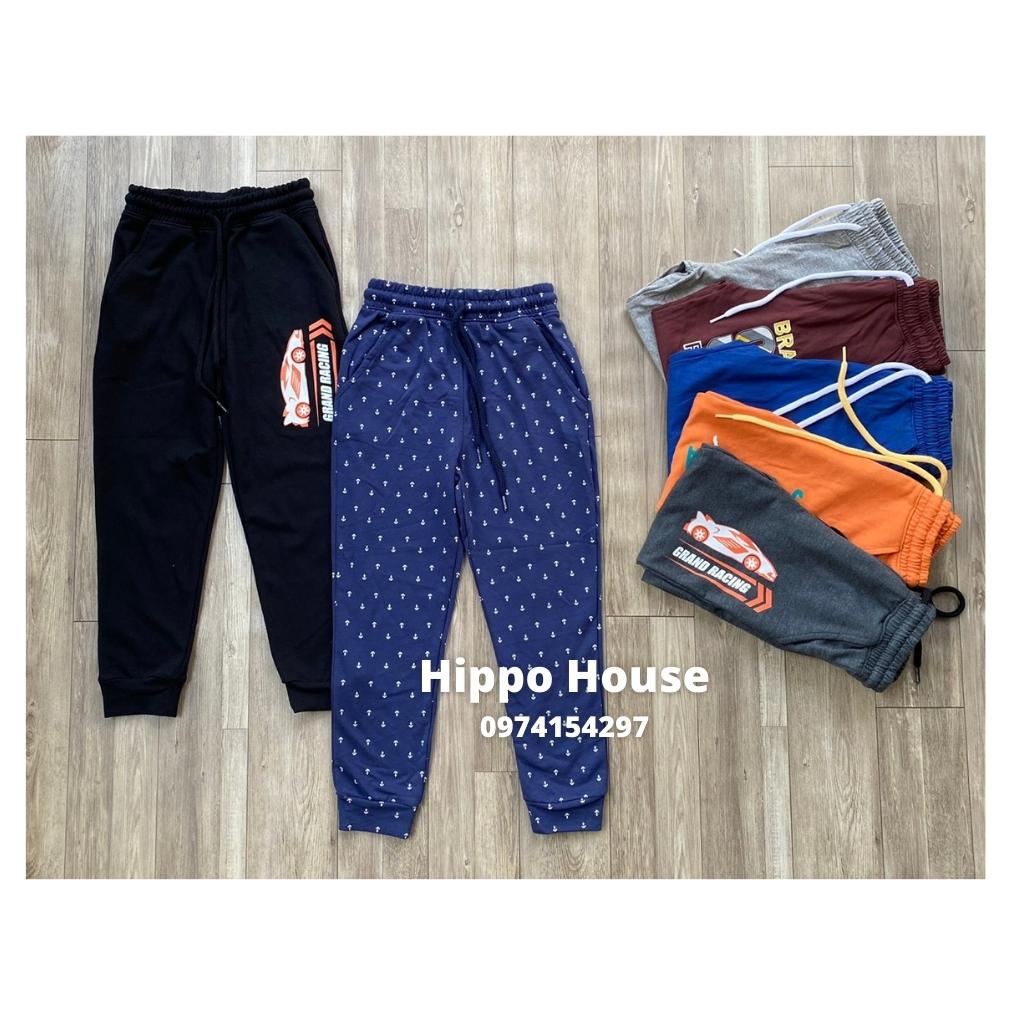 Quần Nỉ Da Cá Cotton Bé Trai Bé Gái Size Đại Nỉ Da Cá Xuất Dư Hippo House