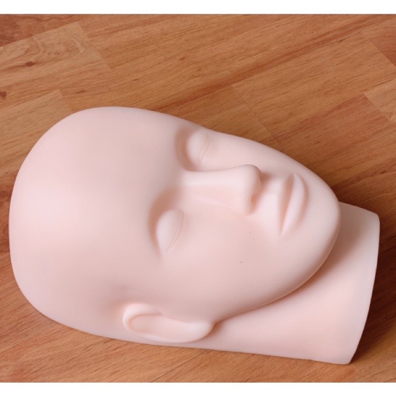 🔴Đầu Manocanh Silicon Mềm - Tập Nối Mi, Massage Trong Spa - TMV