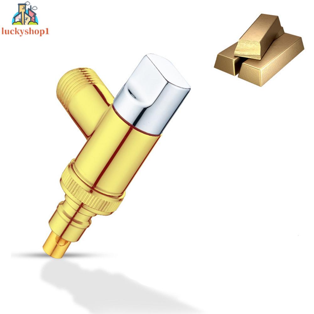 Super Short Wall Mount Mini Full Đồng Body Delta Valve Trang chủ Máy giặt Tap 4 phút Tự động Waterstop [4 phút Mẹo] Mạ đồng Waterstop Short T Máy giặt Tap