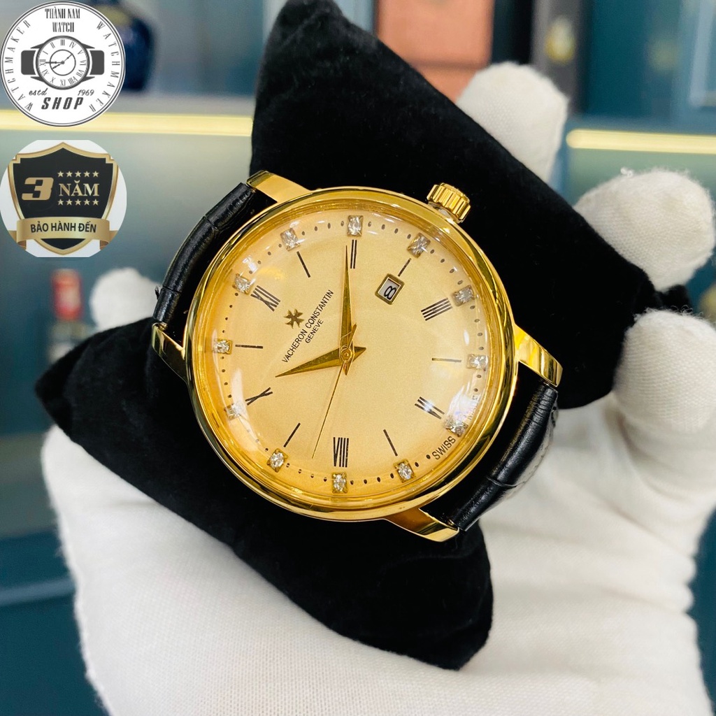 Đồng Hồ Nam Patek Philippe Đồng hồ Nam PTPL01 Dây da cao cấp, Full hộp, Mặt Sapphire chống xước, chống nước thẻ bảo hành