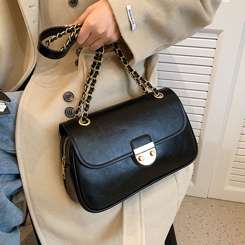 Ielgy Túi Đeo Vai Dây Xích Kết Cấu Chất Lượng Cao Phổ Biến Cho Nữ