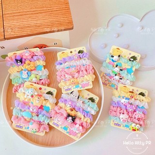 Dây thun cột tóc, buộc tóc Hello Kitty Melody Pudding Kuromi Cinnamoroll