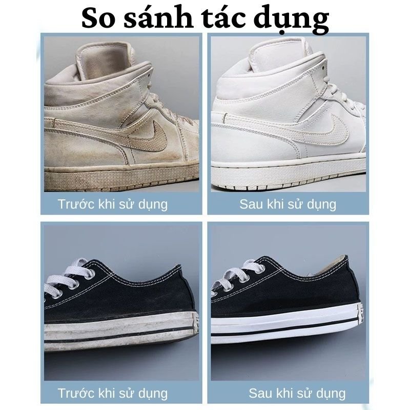 Kem Vệ Sinh Giày Sáp Lau Giày Túi Xách Siêu Sạch Không Cần Nước Moda.H