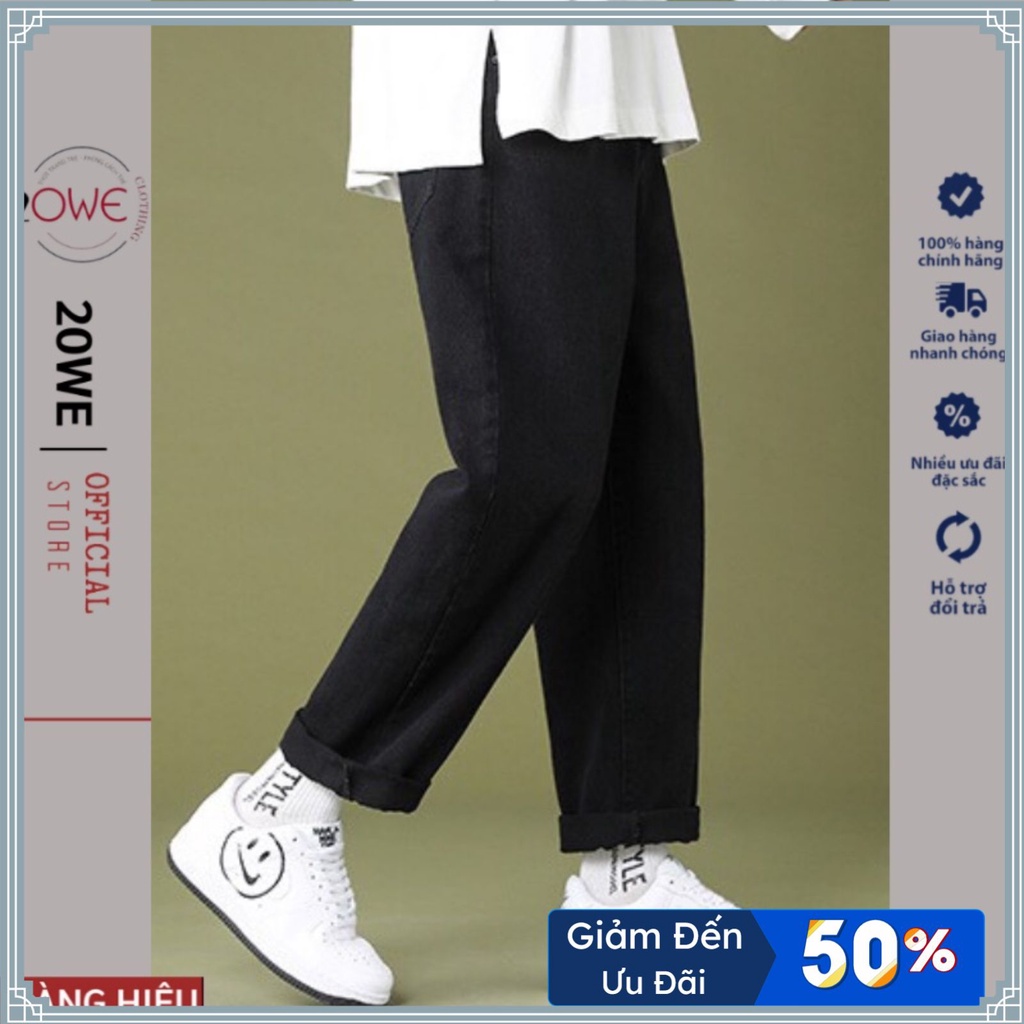 Quần jean nam Baggy phom suông ,Quần bò nam nữ dáng đứng vải jeans bò cao cấp hottrend hàn quốc 2022