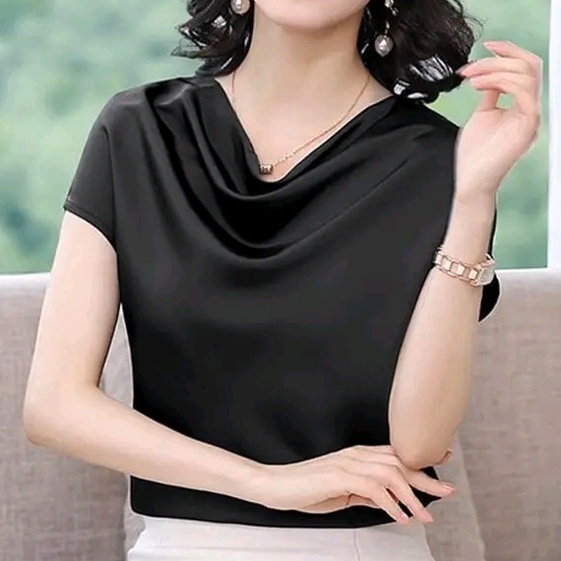 Áo Ba Lỗ Lụa Cổ Đổ Sát Nách Cực Sang Chảnh Cho CHị EM