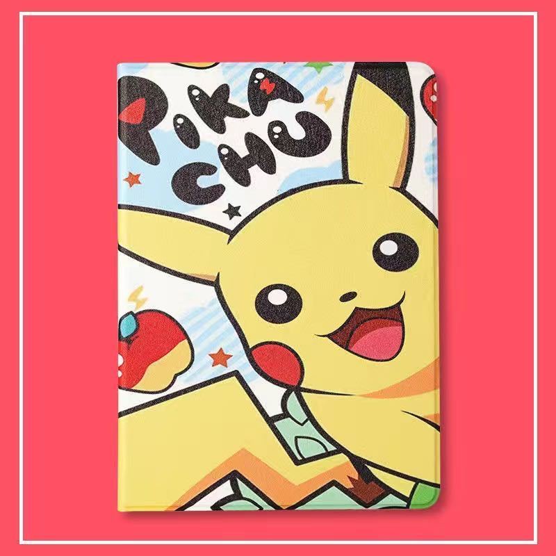 Bao Da Máy Tính Bảng In Hoạt Hình Pikachu Chống Rơi Cho iPad 2017 / 18 / 19 / 20 10.2-inch 9.7-inch Mini 12345
