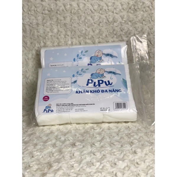 Khăn vải khô đa năng PiPu 300 miếng