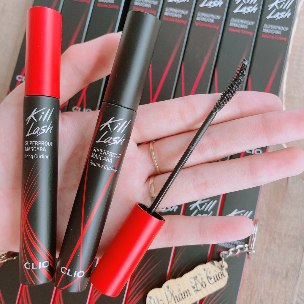 Mascara Làm Cong Mi, Chống Trôi Clio Kill Lash Superproof Mascara 7G - 001 Long Curling [Chính Hãng]