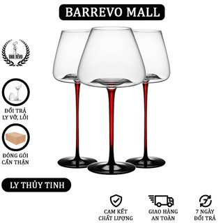 Redfoot wine glass - ly rượu vang chân đỏ - ly champagne chân đỏ
