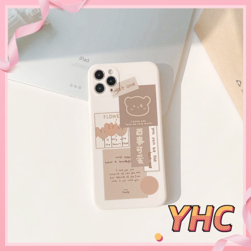 ốp iphone Hình Gấu Dễ Thương tương thích iPhone 6s 6splus 7 7plus 8 8plus X XS XSMAX 11 12 Pro Max Plus Promax-909