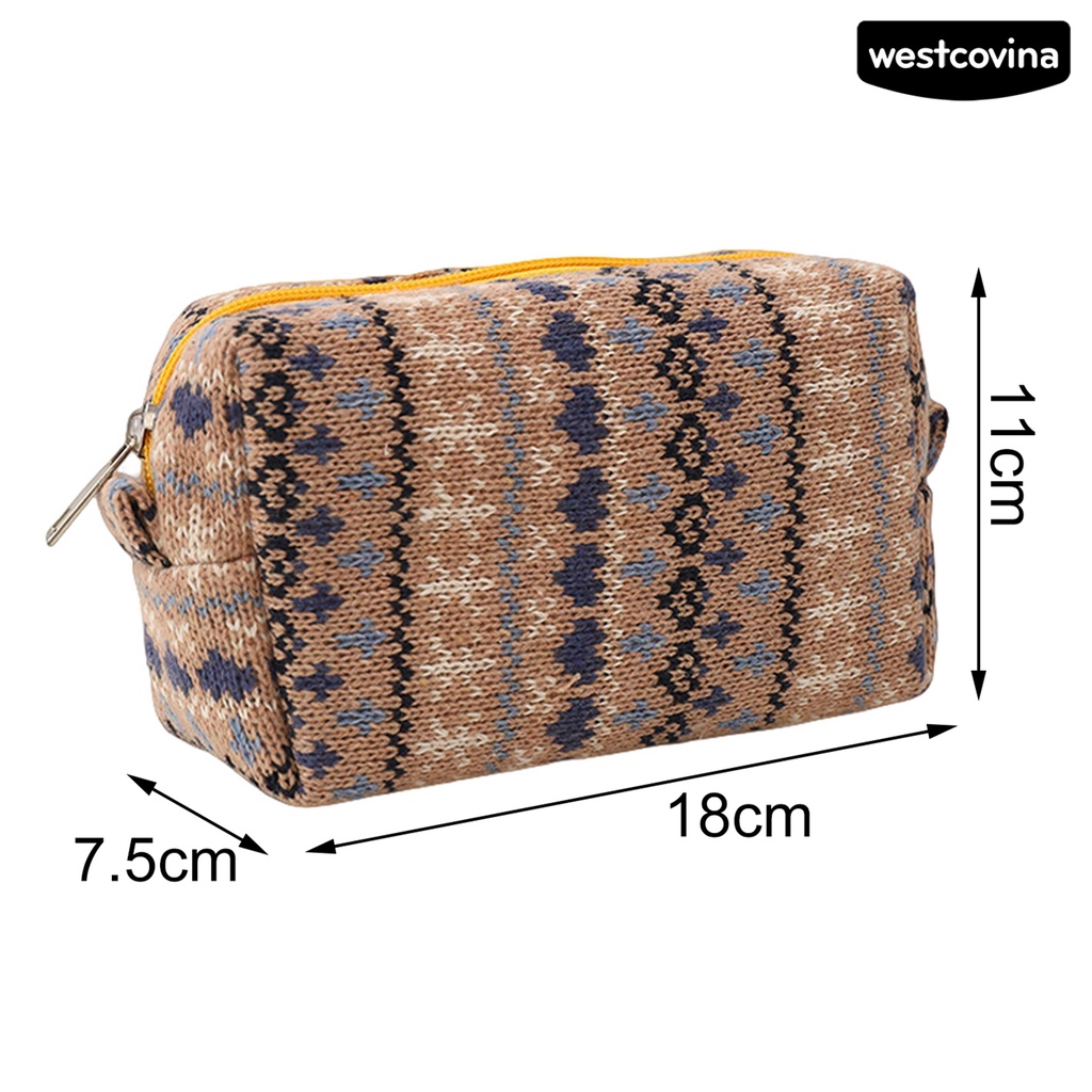 [Hot]☃Túi Đựng Đồ Trang Điểm Sức Chứa Lớn Chống Bụi Phong Cách Giáng Sinh Cho Nữ