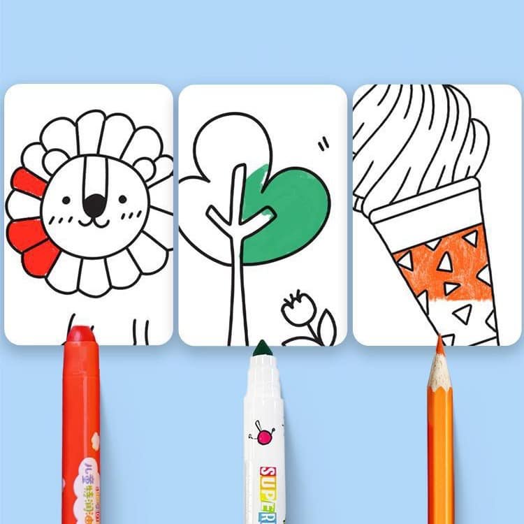 GIẤY CUỘN TRANH TÔ MÀU CẮT DÁN TÔ MÀU 3M CHO BÉ