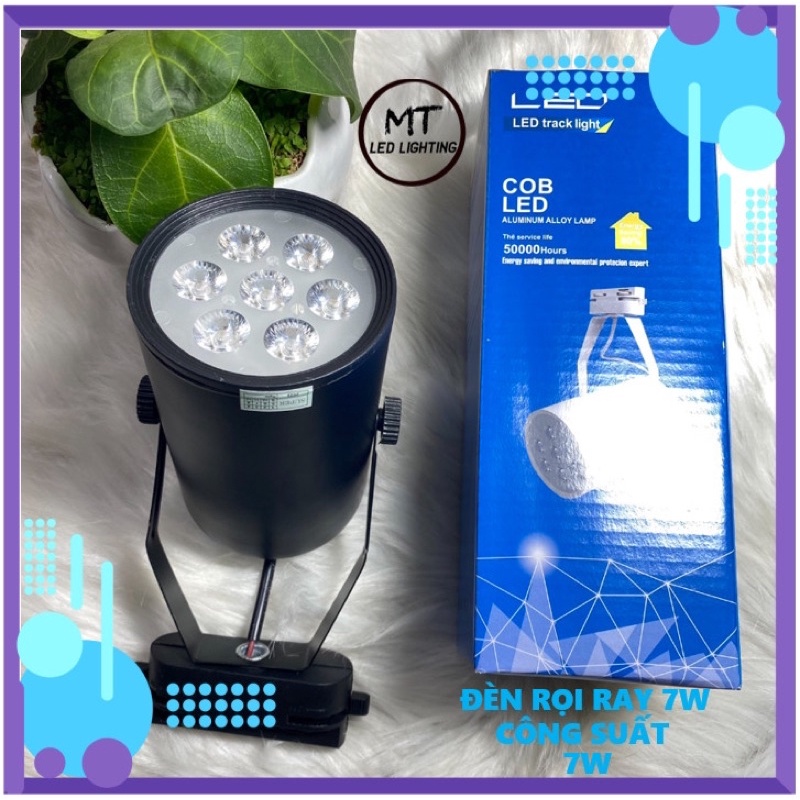 ĐÈN LED RỌI THANH RAY 7W MẮT ẾCH XOAY 360°