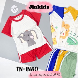 Bộ cộc tay minky mom vải thun lạnh size nhí, size đại cho bé 0-5 tuổi tn-in80