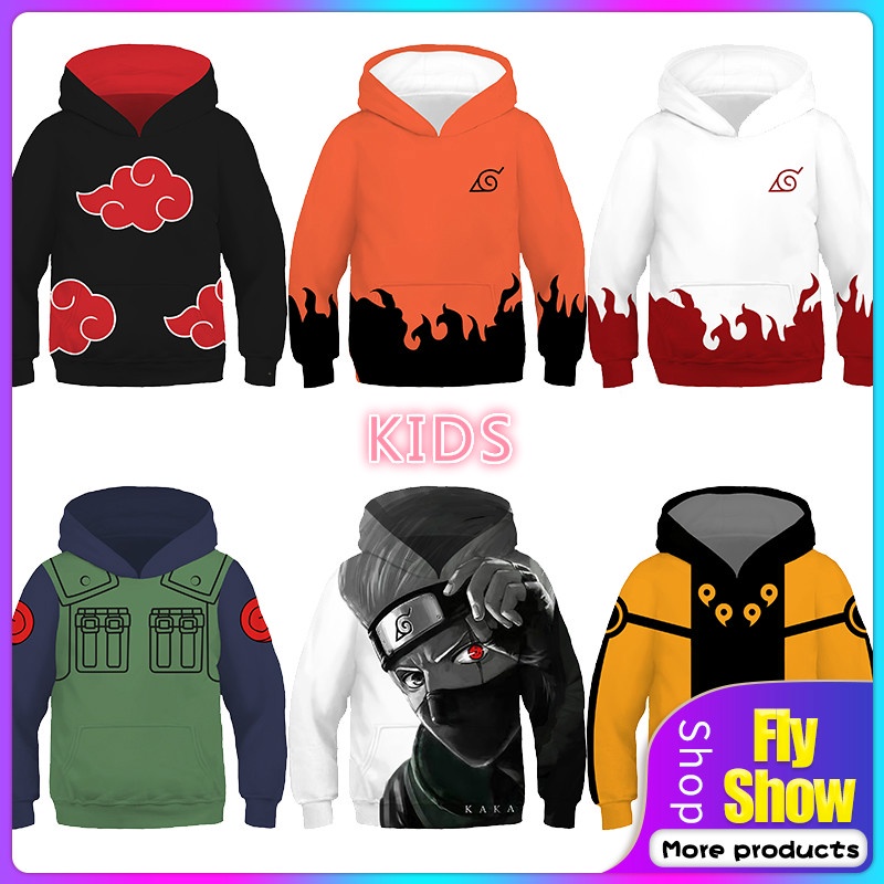 ✿✸☜Áo Hoodie In Hình Naruto 3d Thời Trang 2023 Cho Bé