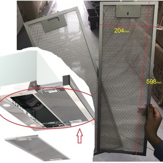 Lưới nhôm, tấm lọc màng chắn mỡ máy hút mùi Canzy CZ-7002G 7002GSYP 7002G, vỉ than hoạt tính khử mùi