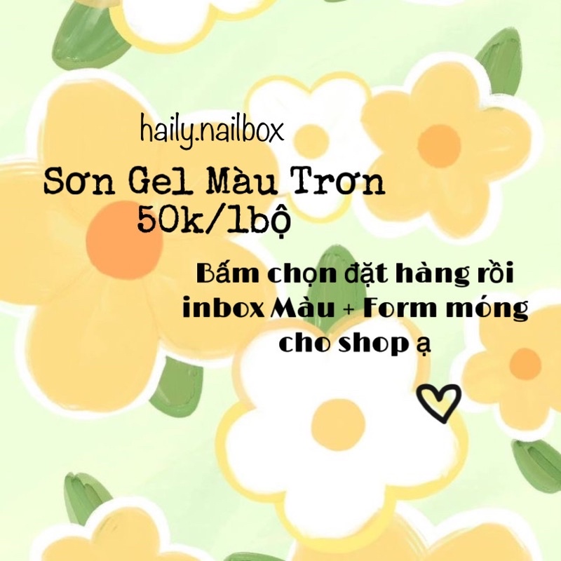 Sơn Gel Màu Trơn - (inbox cho shop màu+form móng) - Nailbox
