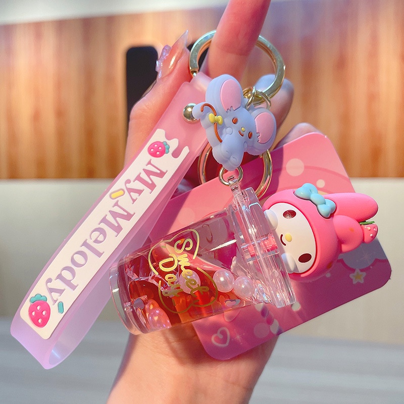 Sanrio Móc Khóa Acrylic Họa Tiết My Melody Kuromi Dễ Thương