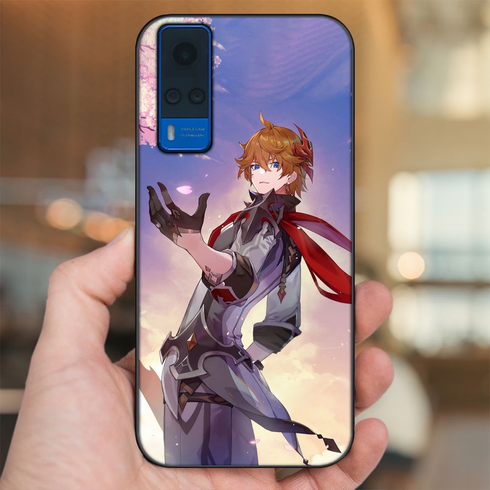 Ốp lưng Vivo Y51 2020, Y53s viền đen in hình Tartaglia Childe Genshin Impact