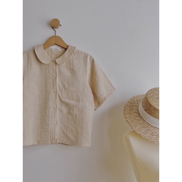 HERS - Áo sơ mi bâu sen tròn