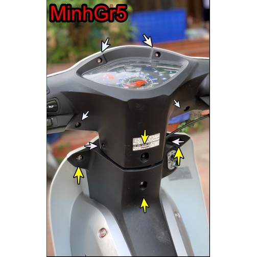 Ốc inox Salaya Dàn Đầu+Yếm trên Wave a 100, 110