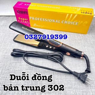 ✅freeship✅ Máy duỗi tóc cao cấp có màn hình Barberwell 302 bản trung 4cm