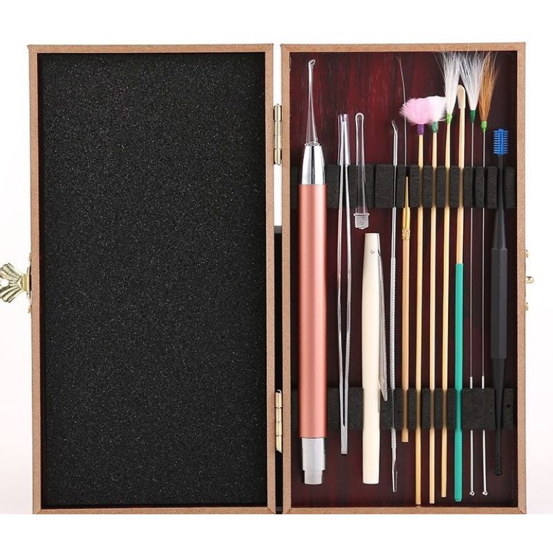 Dụng Cụ Lấy Ráy Tai, Bộ Lấy Ráy Tai 5 - 20 Món Tích Hợp Đèn Soi Chuyên Nghiệp Dùng Cho Cả Gia Đình