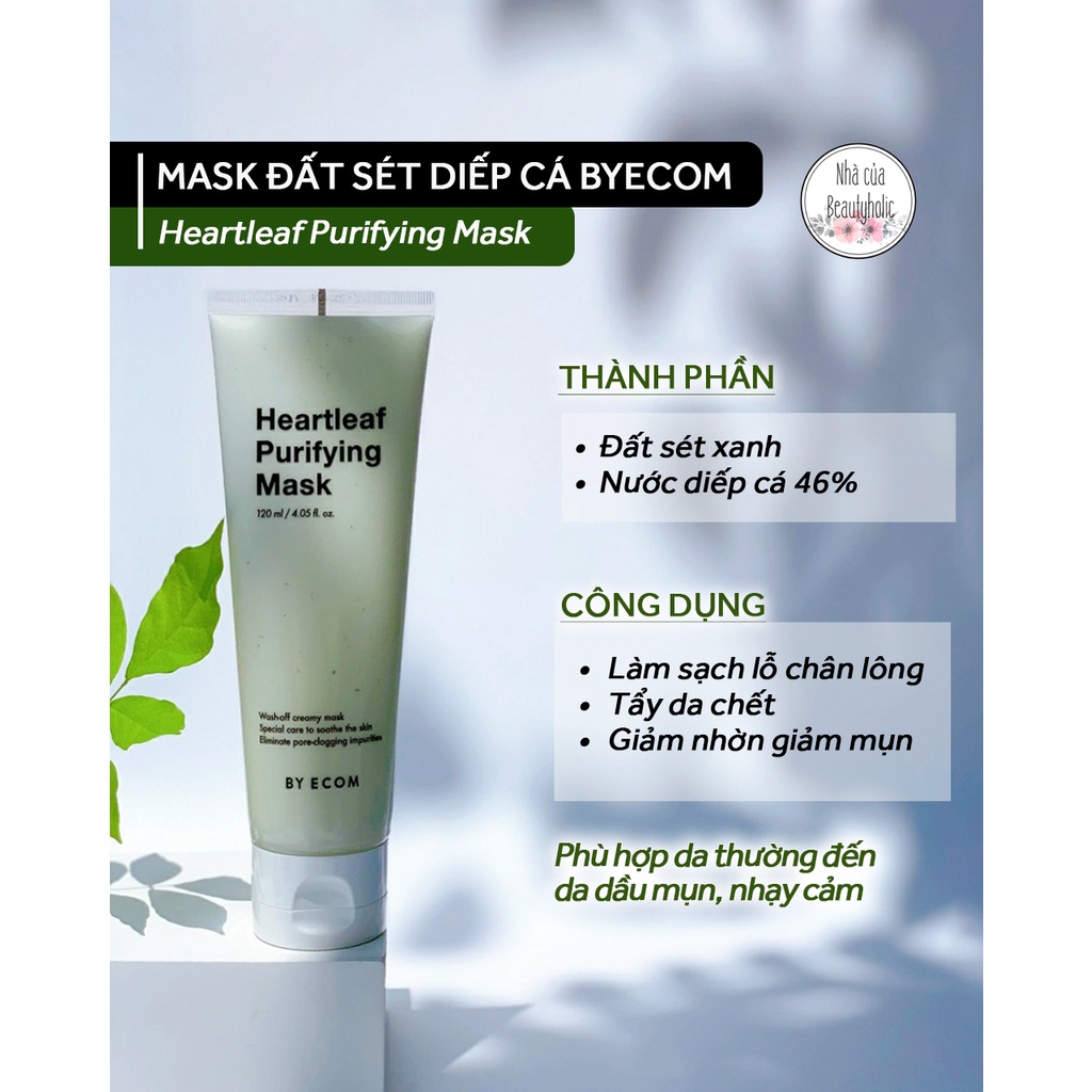 Mặt nạ diếp cá BYECOM HEARTLEAF PURIFYING MASK