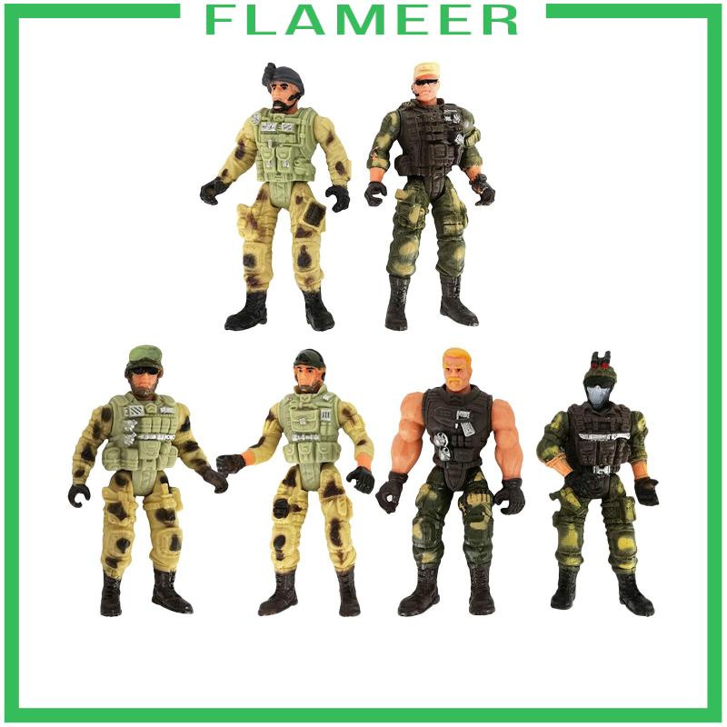 Set 6 Mô Hình Đồ Chơi Người Lính Mỹ 10cm